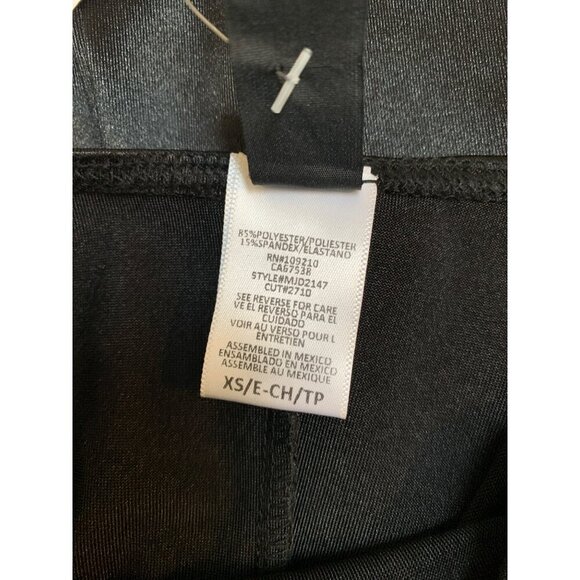 Windsor Black Satin Ruched Strapless Dress XS - Picture 5 of 5